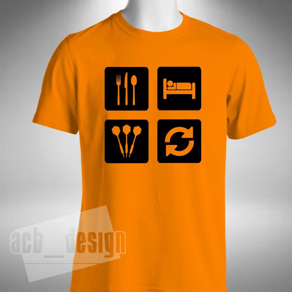 

Eat Sleep Darts Repeat Mens T-shirt Funny Taylor Van Gerwen Anderson Lewis S