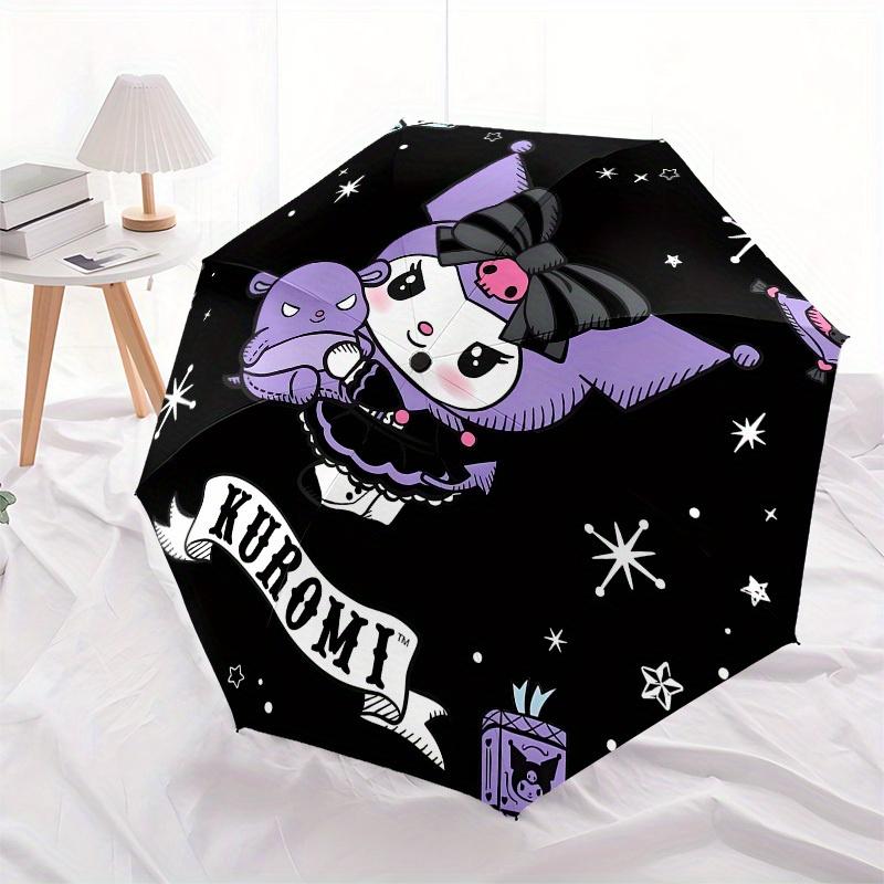 1pc Kuromi Cute Halloween Illustration Umbrella with Plastic Handle,Suitable for All Seasons Home Travel Outdoor UmbrellaSanlio130