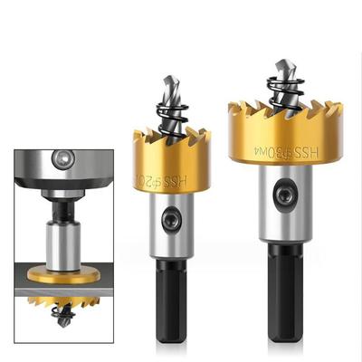 HSS-Bimetall-Lochsägen-Set mit Bohrern zum Schneiden von Metall, Edelstahl, Eisen und Holz, Lochsägenschneider