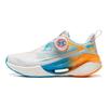 Li Ning Kids Running Fabric Fashion Trend Non-Slip Wear-Resistant Breathable Low-Top Running Shoes Kids Sneaker White Blue Orange YKFV078-5