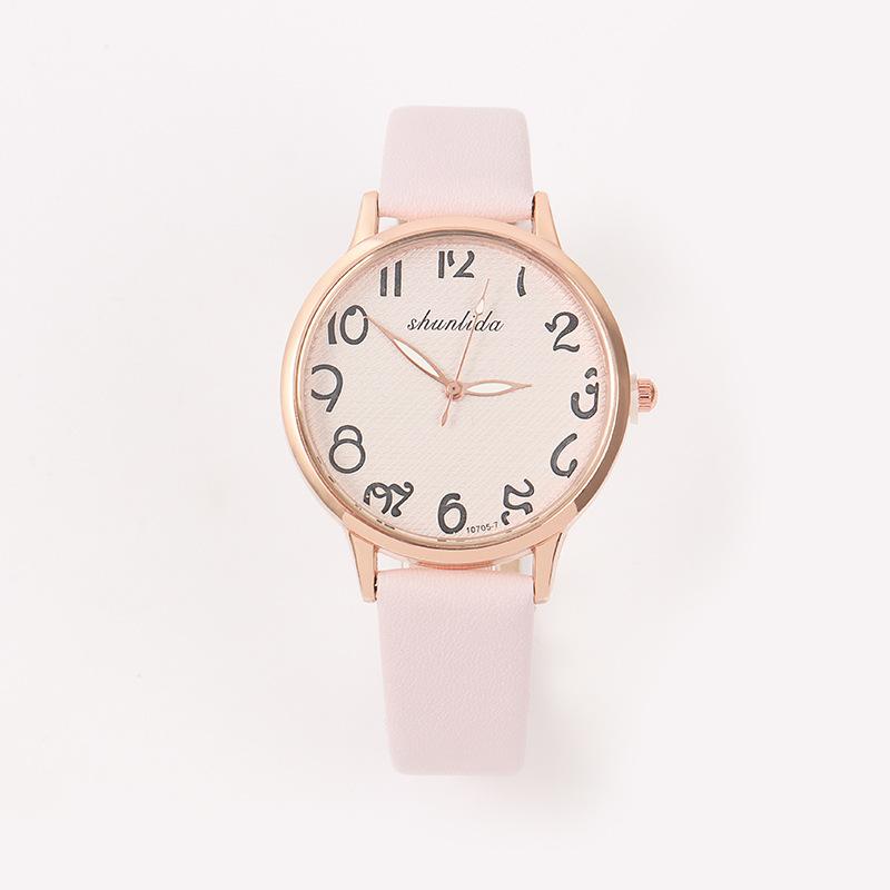 Belt Ladies Watch Fashion Temperament Student Watch Simple Temperament Quartz Watch Ladies