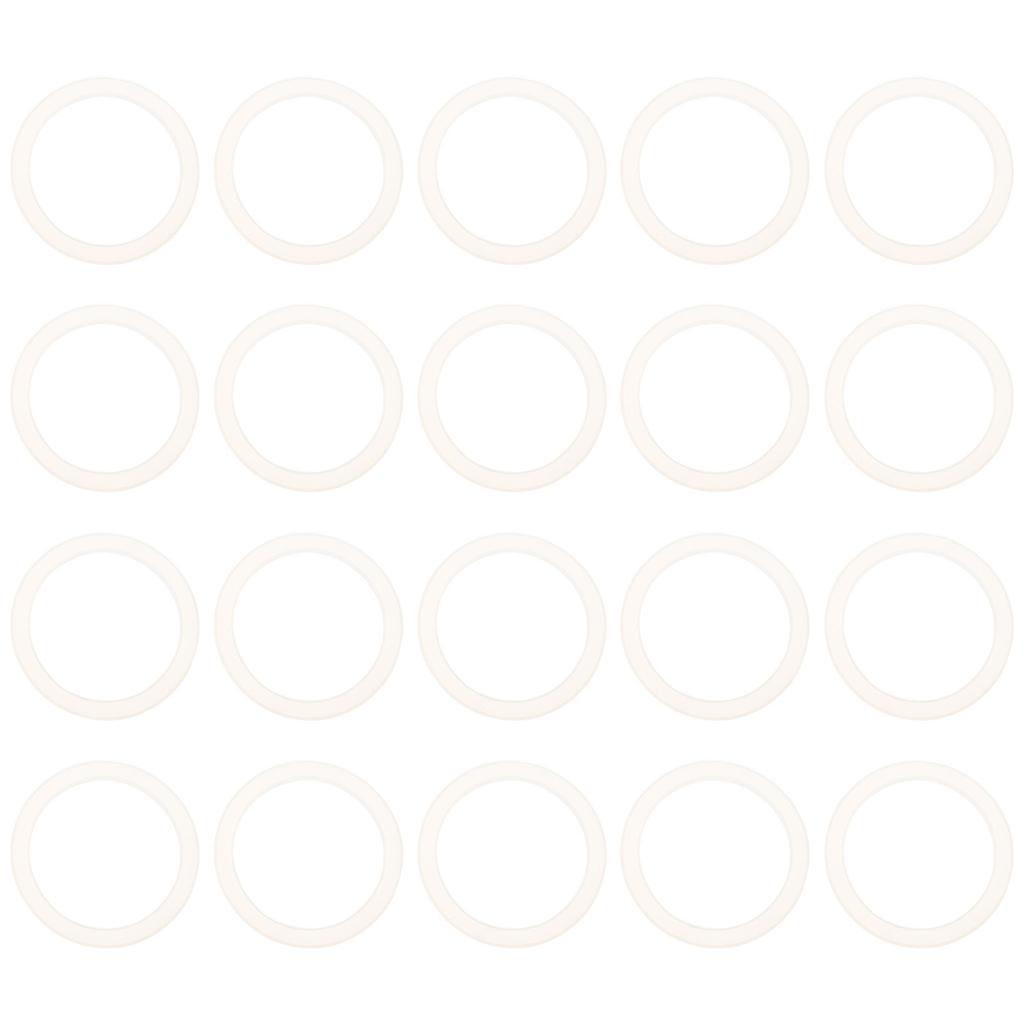 20 Pcs Canning Silicone Rings Gaskets for Glass Storage Jars Canister Airtight Seals Household Sealing Food Replacement