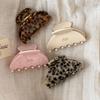 Exquisite Korean Acetate Hair Clip - Small Claw for Back of Head, Half-Up Style