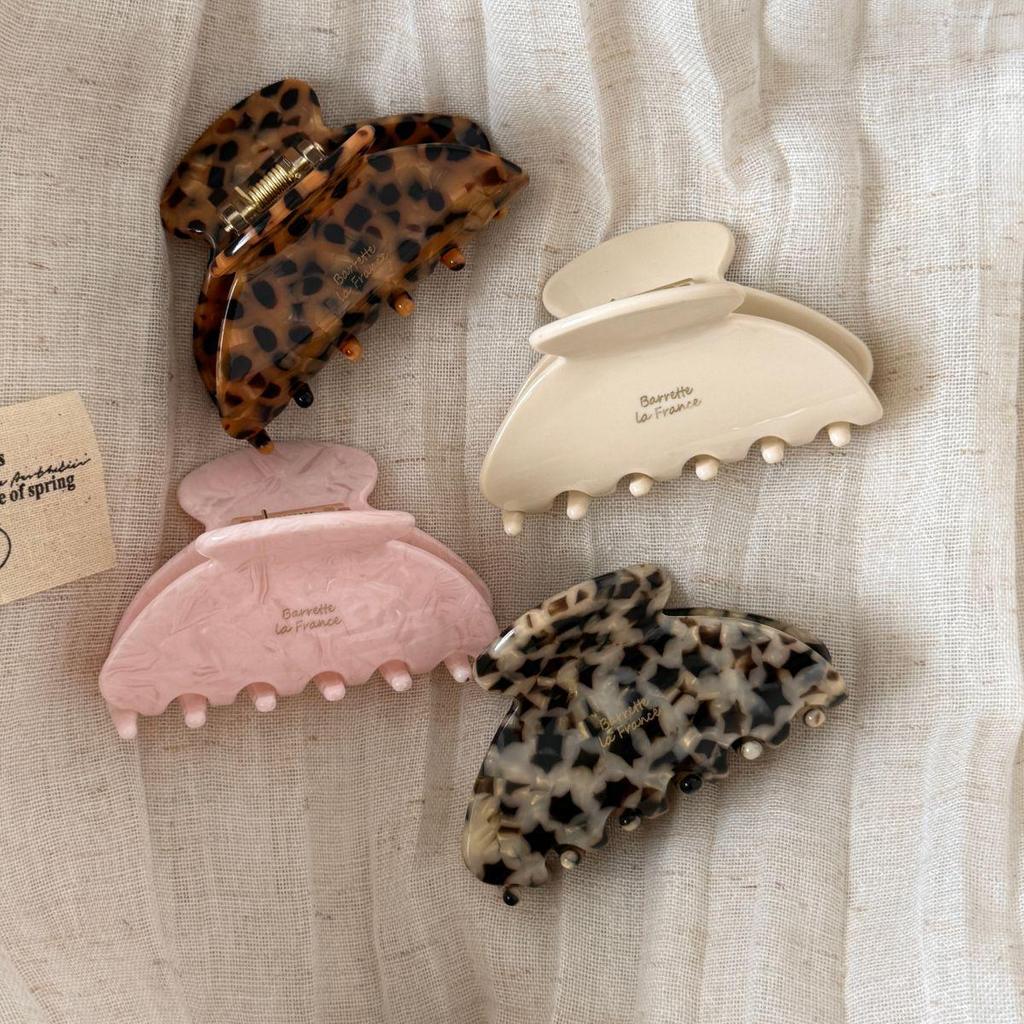 Exquisite Korean Acetate Hair Clip - Small Claw for Back of Head, Half-Up Style