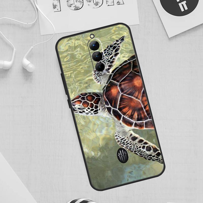 warming green turtles Case For ZTE Nubia Red Magic 10S 8S 9S 8 9 11 Pro Plus 6 7 6S 7S 6R For RedMagic 10 Air Cover