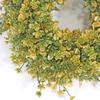Artificial Garland Wreath: Decorative Faux Flower Ring for Home, Hotel, Wall, or Door