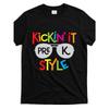 European Sizes Kickin It Pre K Style Back To School Teacher T shirtSame Style for Men Summer Short-sleeved Printed T-shirt