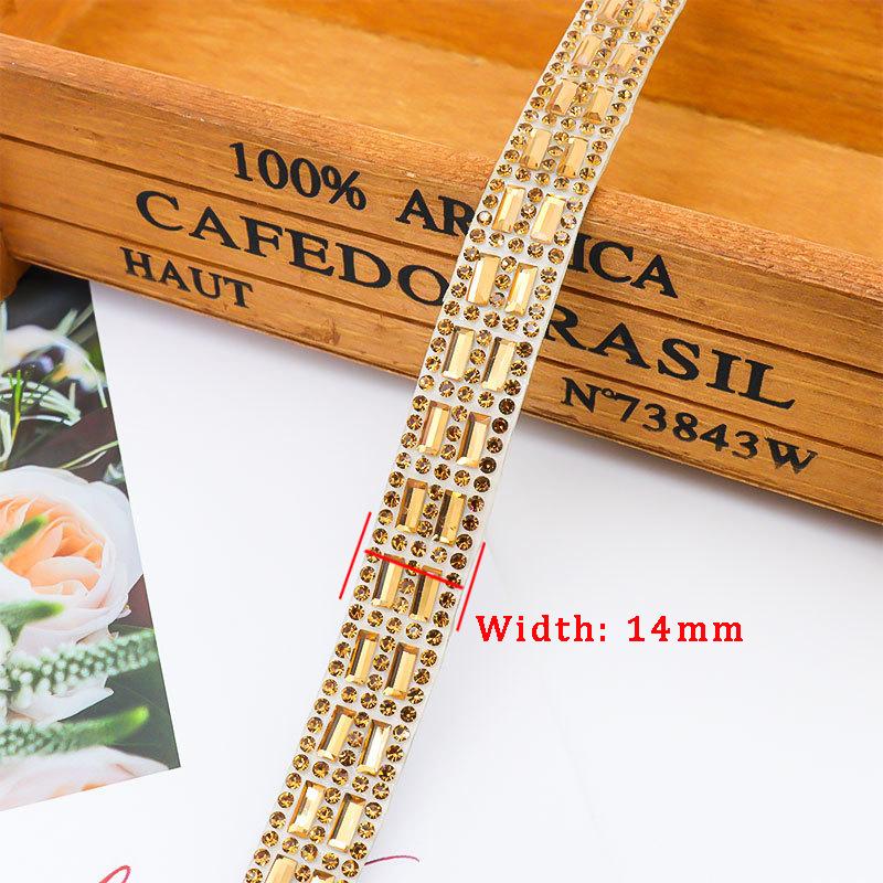 10pcs Rhinestone Ribbons Roll Diamond Sparkling Banding Party Gift Trim Decoration DIY Crafts Self-Adhesive Rhinestone Sticker