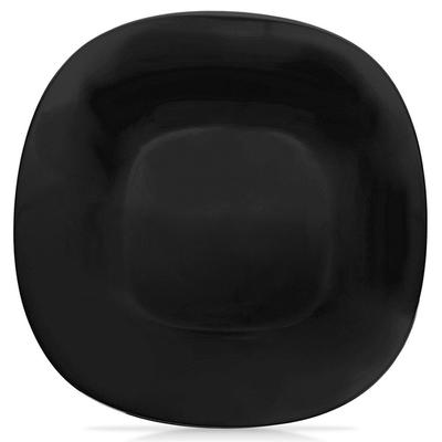 Kleiner Dessertteller für Kuchen, Desserts, Snacks, Schwarz Luna 20,5 cm