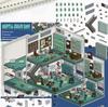Cartoon Landscape Sticker Bear Bakery Miniature World 3D Hut Unzip DIY Scene Manual Post