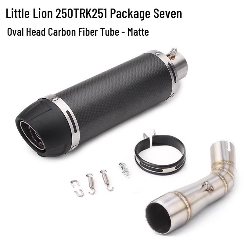 Exhaust Pipe Stainless Steel Mid-Tail Section for Loncin 250 TRK251 Motorcycle Modification