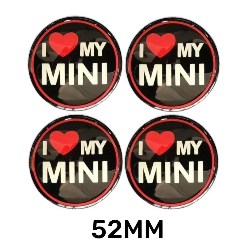 

Car Wheel Center Hub Stickers Logo 4pcs 52MM for Mini Cooper R57 R52 R53 CLUBMAN JCW R50 R56 R58 R60 COUNTRYMAN Accessories