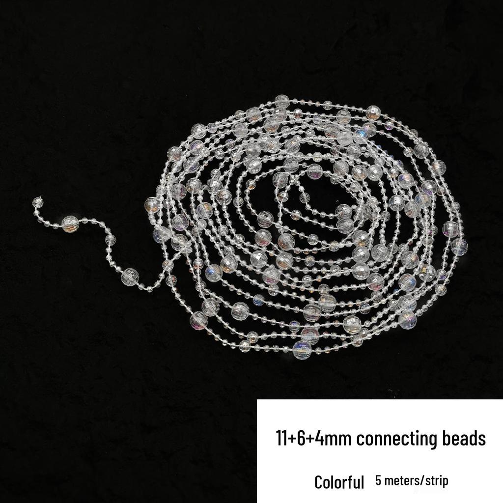 Double-Line Pearl Sunflower Snowflake Beads DIY Decoration