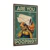 Retro Funny Turtle Quote Metal Wall Art Poster - 7.8x11.8 Inch Rustic Decor for Kitchen