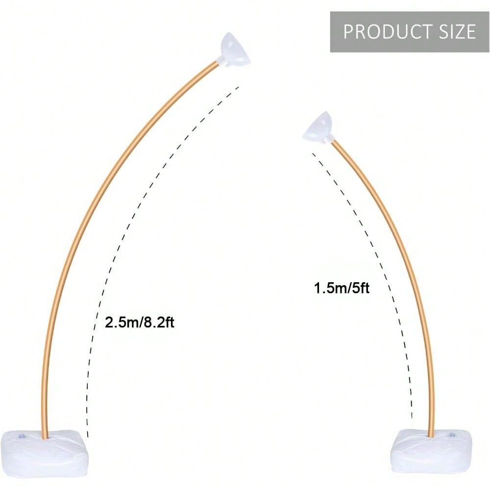 1 Set Balloon Arch Kit DIY Arbitrary Bending Shape Arch Stand Kit with Water Filled Base Idear for Mother Day Wedding Party