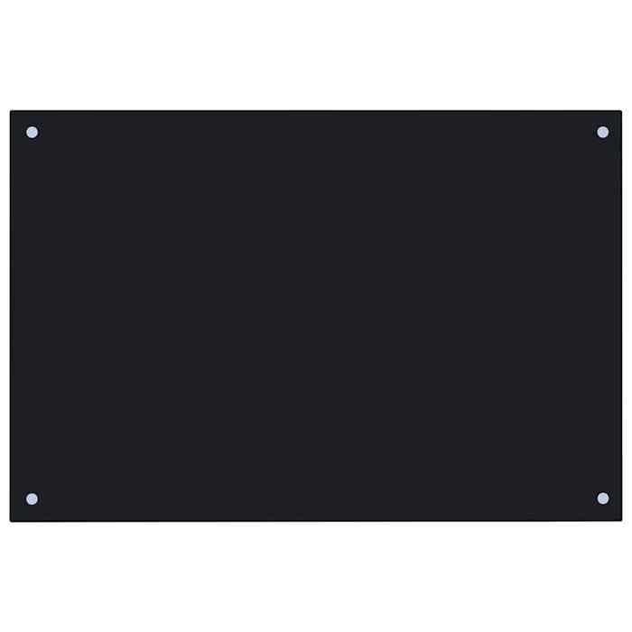 VidaXL Dosseret de cuisine Noir 90x50 cm Verre trempé 249488