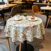 Daily Dining Kitchen and Casual Party Durable Reusable Fabric Small Round Table Cloth