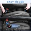 GaRhomxy 2PCS Car Seat Gap Filler Organizer, Universal Fit Gap Stopper For Cars SUV Truck, Prevent Drop Between Seat & Console, Anti-Slip Foam With