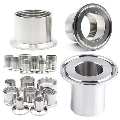 1Pcs BSPT Female/Male Thread Tri Clamp SUS304 Sanitary DN15-DN40 Pipe Fitting Connector Homebrew 1/4" 3/8" 1/2" 3/4" 1"