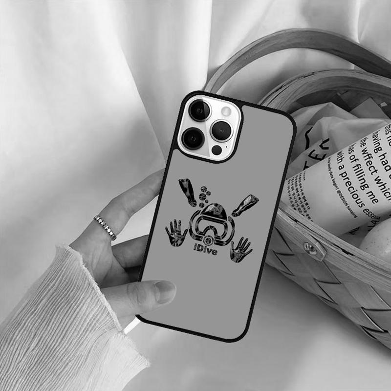 Scuba Diver Underwater Diving Phone Case For iPhone 17 Air 16 15 14 11 12 13 Pro  MAX Plus coque Cover Shell