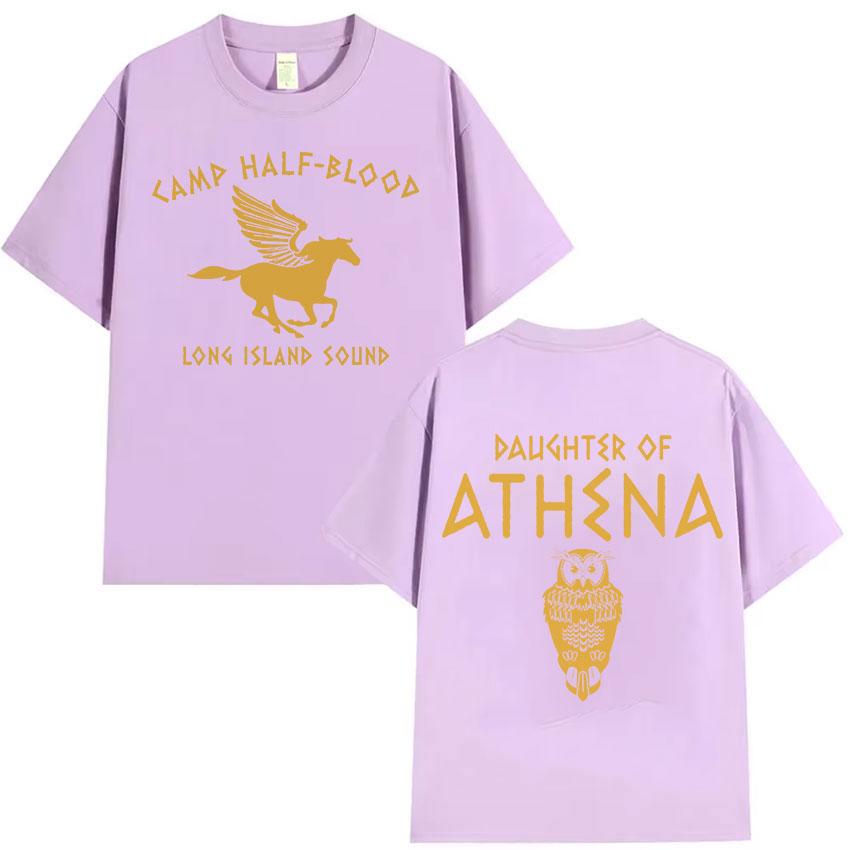 Percy Jackson Camp Half Blood Long Island Sound T Shirts Men Women Summer Fashion T-shirt Harajuku Cotton Short Sleeve T-shirts