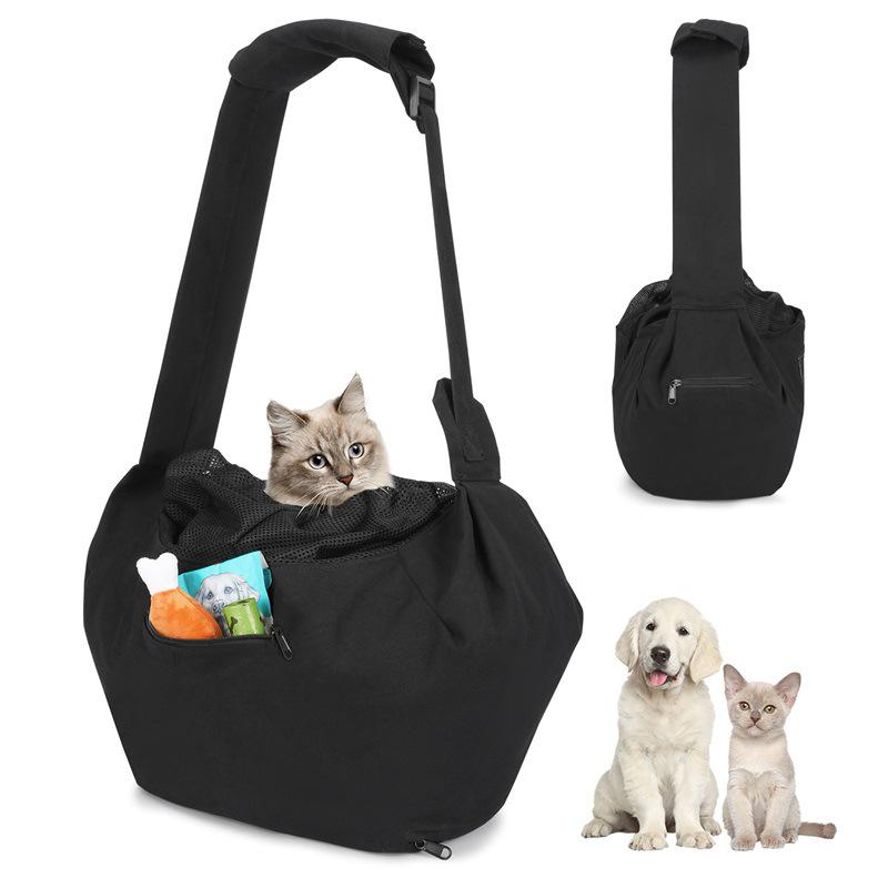 

Портативный кросс-боди рюкзак для домашних животных без рук для кошек и собак - Маленький размер Small Dog
