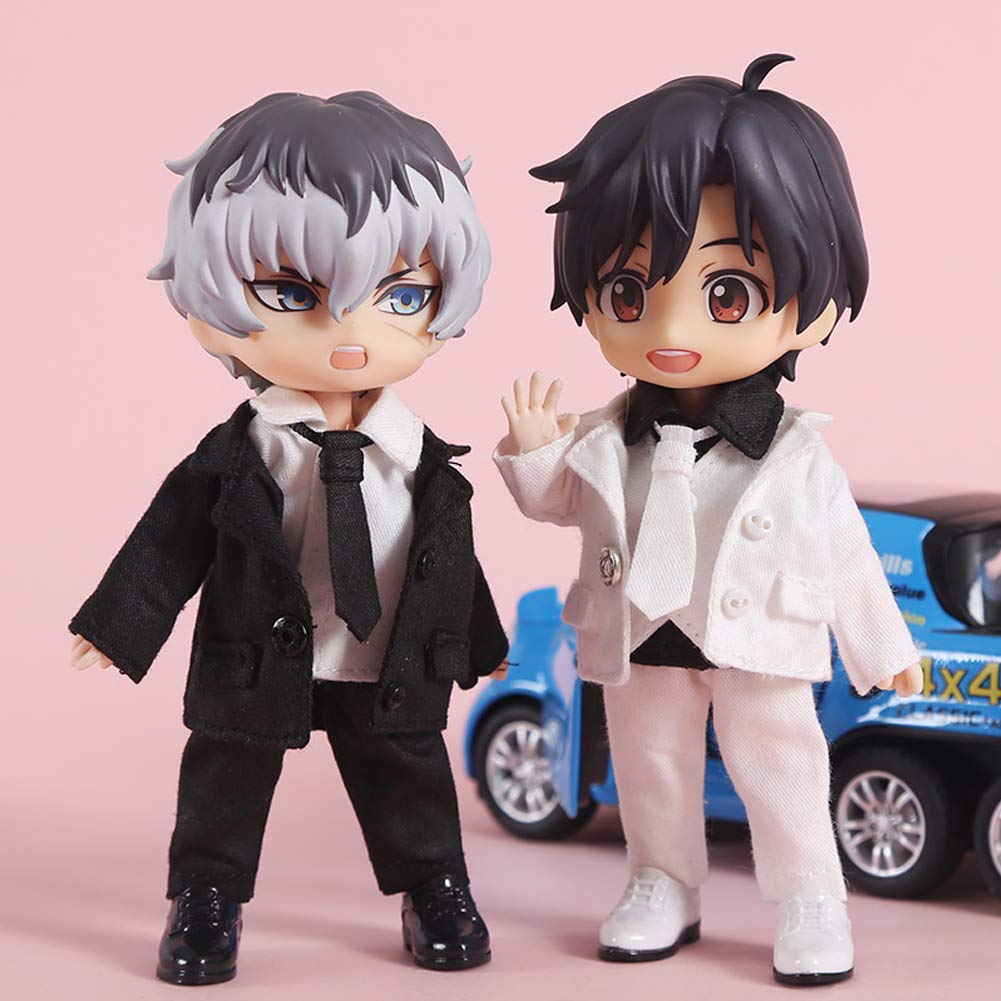 Rakulifey Obitsu 11 Costume Suit Set OB11 Size Clothes Obitsu Clothes 5 Colors (white)