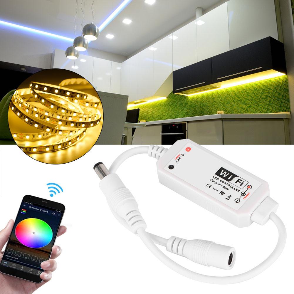 Wifi Controller Household LED Single Color Voice Music Remote Control Light Strip Dimmer
