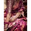 Stylish Unick Weeding Wear and Party Wear Saree for Women ,Blouse (Need To Be Stitched As Per Size And Fit)