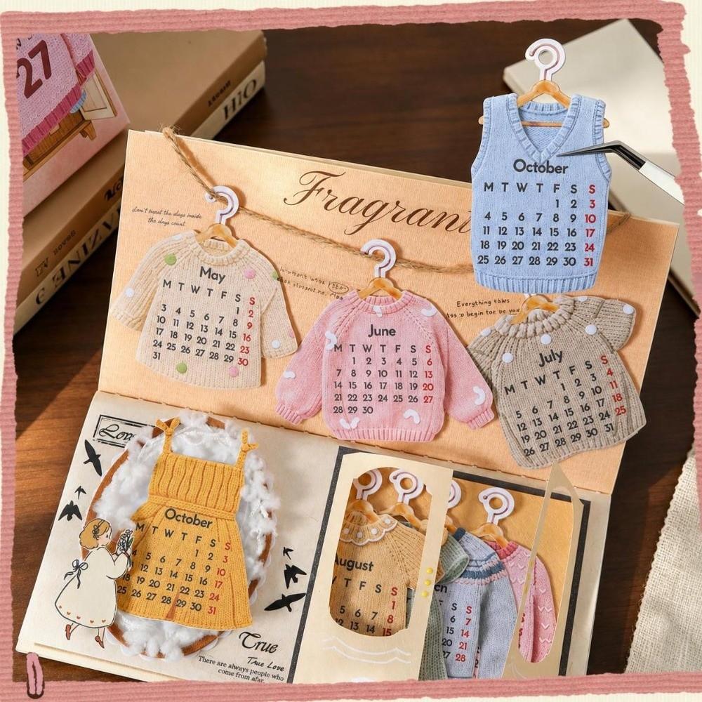Monthly Table Calendar Mini Flip Calendar Gifts 2027 Desk Calendar Desktop Decoration