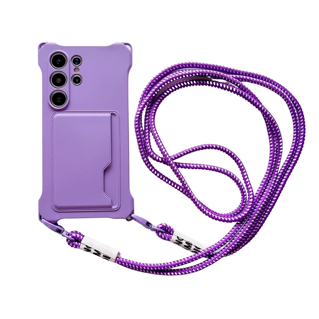S side card double rope mobile phone case Samsung SULTRA soft case A card SFE lanyard S