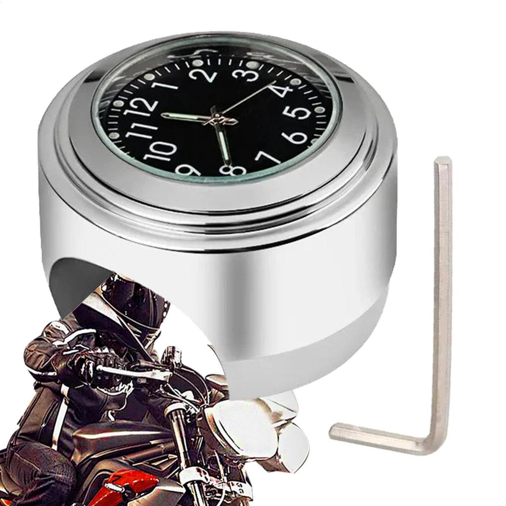 Motorradlenker Uhr - Motocross Lenkerhalterung Zifferblatt Uhr, Fahrrad Motorrad Uhr |