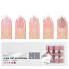 150 Pieces French Press On Nail Pre Applied Base Coat and Primer No Filing Needed for DIY Nail Art Salon Quality Nail