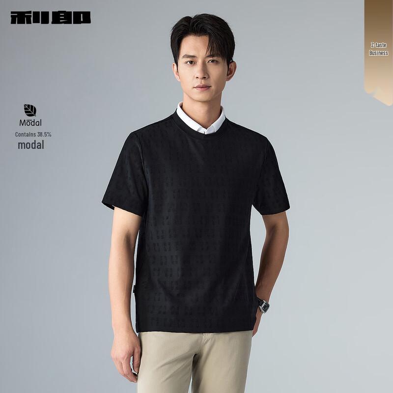 Lilang Men s Modal Blend Jacquard Short Sleeve T-Shirt 175/92A