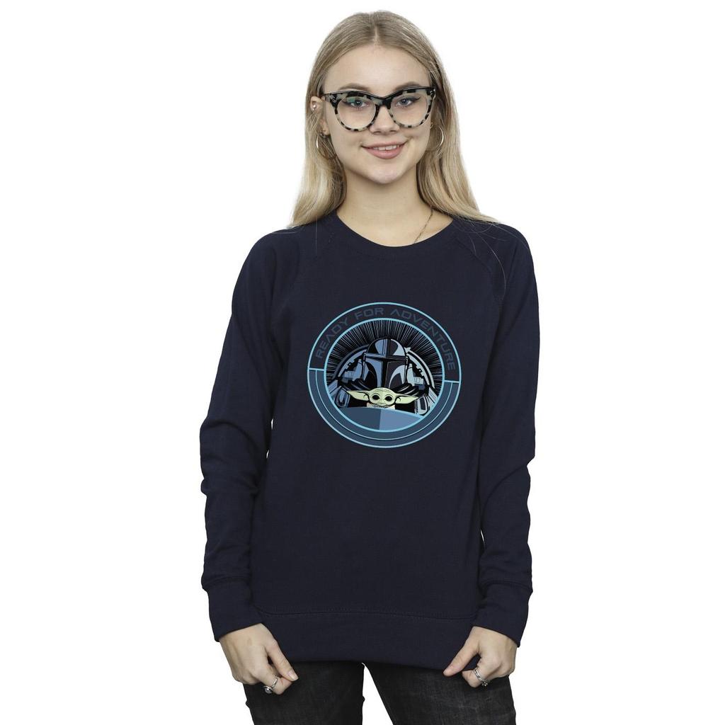 STAR WARS Womens/Ladies The Mandalorian Grogu Ready For Adventure Sweatshirt