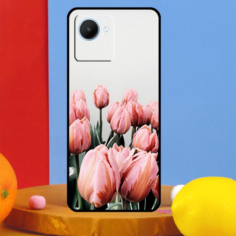 Tulips Flower For Realme GT7 Pro GT6 10 11 12 13 14 15 Pro Plus C55 C67 C63 C61 C53 C35 C65 C75 C71 Case