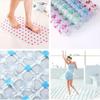 New Non-slip PVC Anti-skid Bath Mats Soft Shower Mat Massage Mat with Suction Cup Non-slip Bathtu Bath Mat Bathroom Accessories