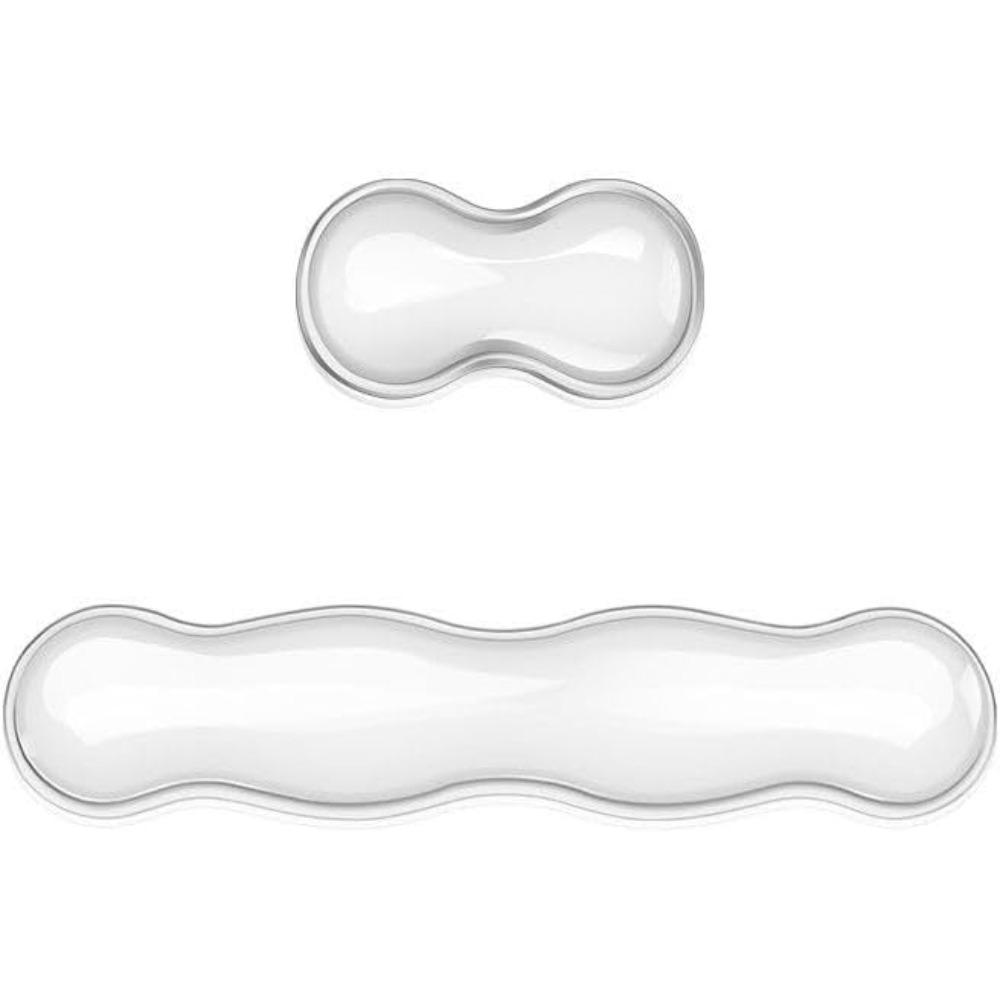 

Гелевый набор подставок для запястий для клавиатуры - Эргономичный коврик для компьютерного стола для снятия боли при печати, Удобная подставка для запястий для игрового ноутбука, офисные и домашние аксессуары Wrist Rest Set