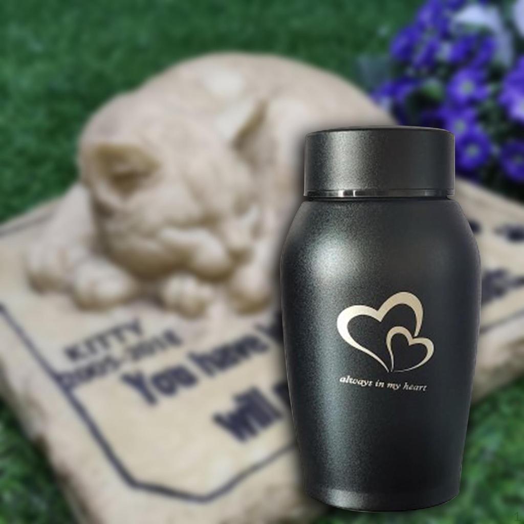 Elegant Stainless Steel Pet Cremation Urn for Beloved Pets