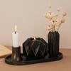 Stylish Vase Candlestick and Storage Jar Mould Multifunctional Candle Base Mould Unique Tabletop Decoration Making Mold