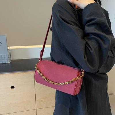 Vintage Women Shoulder Bags  New Fashion Underarm Zipper Women's Handbags Solid Designer Luxury Crossbody Bags