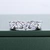 925 Sterling Silver Moissanite Diamond Heart Ring for Women, Stylish Stackable Valentine's Day Gift