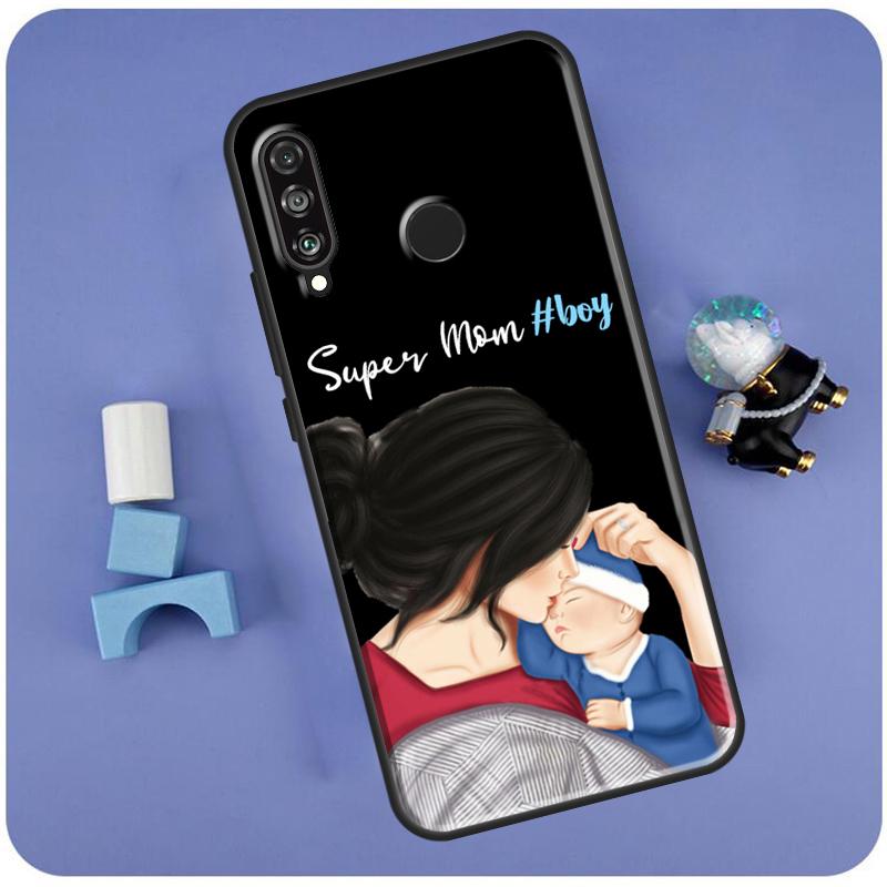 Super Dad Mom Baby Girl Twin For Huawei Nova 11 Pro 9 10 SE 7i 8i 11i 12i Y60 Y61 Y70 Y72 Y73 Y90 Y91 P30 P40 Lite Case