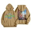 Children's Fashionable Casual Long-Sleeved Cartoon Print Hooded Sweatshirt