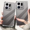Para OPPO Find X9 Pro FindX9 Capa Traseira de Silicone Transparente FindX9Pro X9Pro X 9 5G Global À Prova de Choque Capa Macia TPU Coque