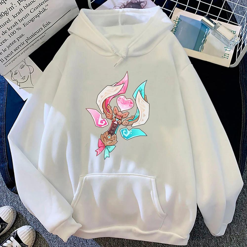 Genshin Impact Varesa Anime Hoodie Men Retro Sweatshirt Autumn/Winter Kawaii Retro Casual Sweatshirt
