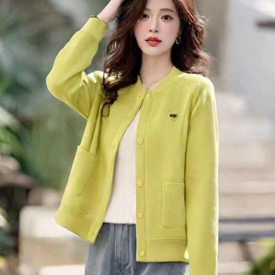 Baseball Sweatshirt Jacket Korean Style Casual Loose Fit Embroidered Autumn Fashion Coat