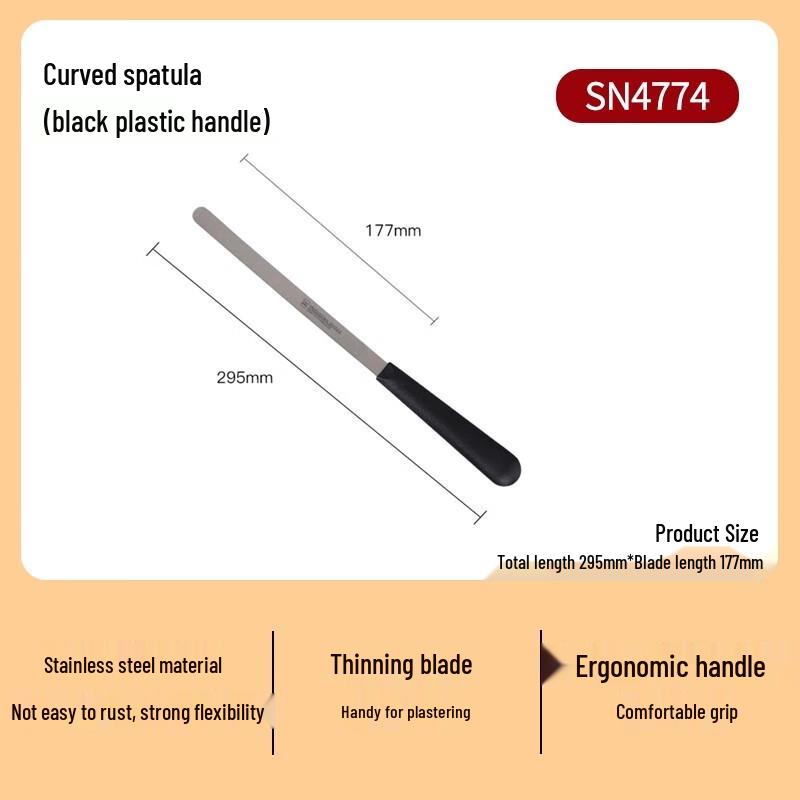 Sanneng Curved Cake Decorating Spatula