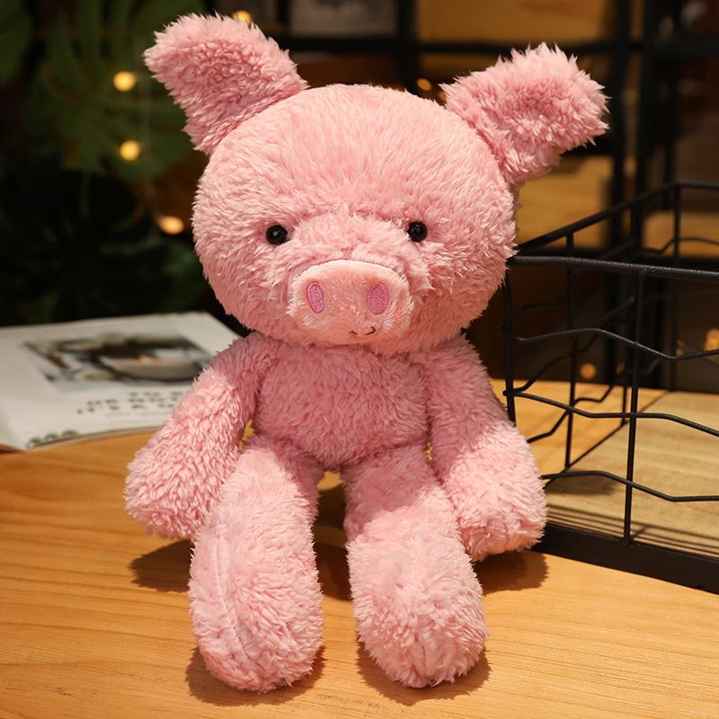 Big-headed Animal Doll Plush Toy Rag Doll Child Soothing Companion Doll Children's House Decoration Wedding Cast Gift for Girls