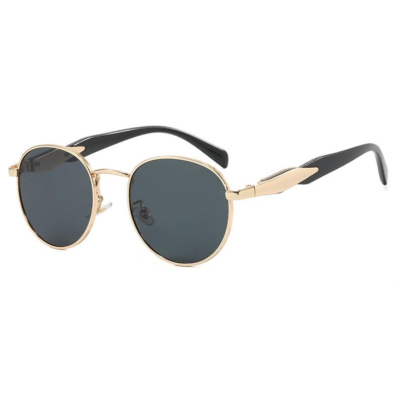 Retro Round Metal Sunglasses Women Glasses New Fashion Leopard Sun Glasses Trendy Brand Designer Eyewear Female Male UV400